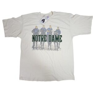 Vintage Notre Dame‎ Four Horsemen Shirt XL Crable Sportswear NWT Single Stitch